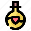 potion, love, flask, lab, chemical 