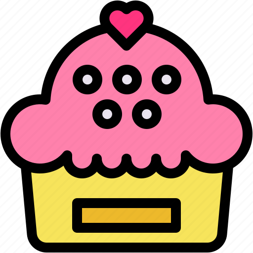Cupcake, birthday, love, and, romance, food, restaurant icon - Download on Iconfinder