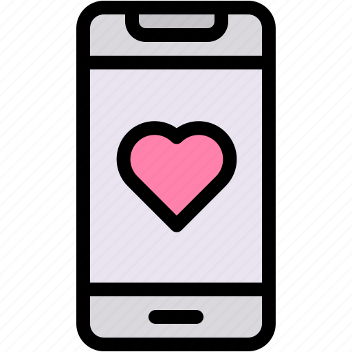 Smartphone, dating, app, love, romance, valentine, romantic icon - Download on Iconfinder