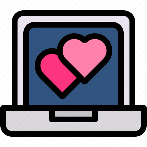 Laptop, heart, love, and, romance, seo, web icon - Download on Iconfinder