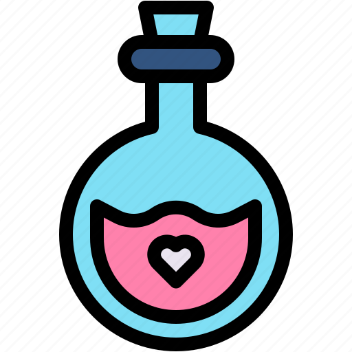 Potion, romantic, chemistry, heart, love icon - Download on Iconfinder
