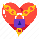 chain, love, lock, padlock, hearth