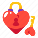 key, love, heart, lock, keyhole