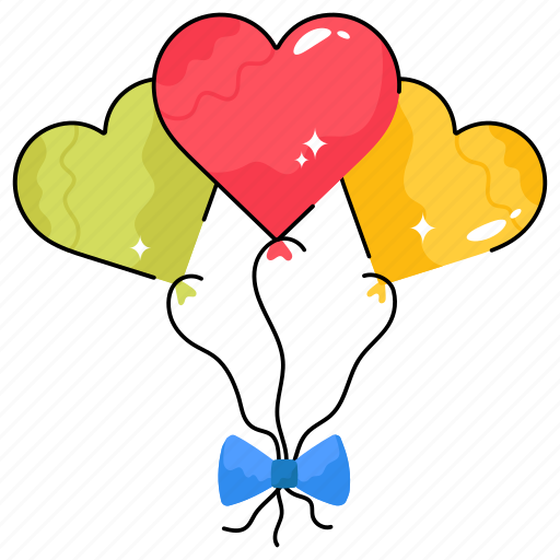 Valentine, balloon, wedding, love, party, celebration icon - Download on Iconfinder