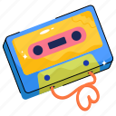 cassette, sound, device, tape recorder