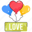 heart, valentine, balloon, love, wedding 