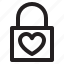heart, lock, love, padlock 