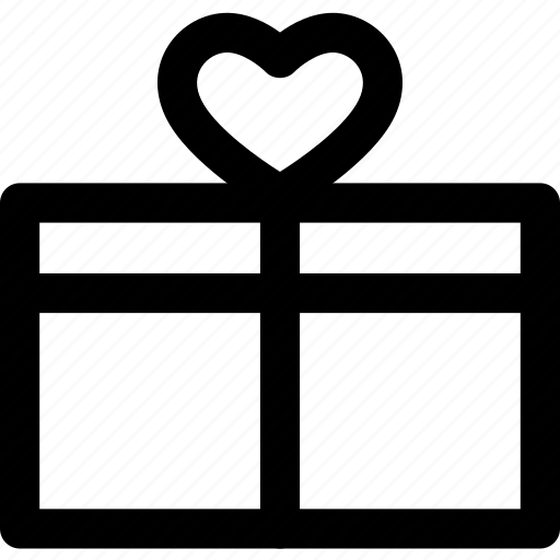 Gift, love, present, box, heart, valentine icon - Download on Iconfinder
