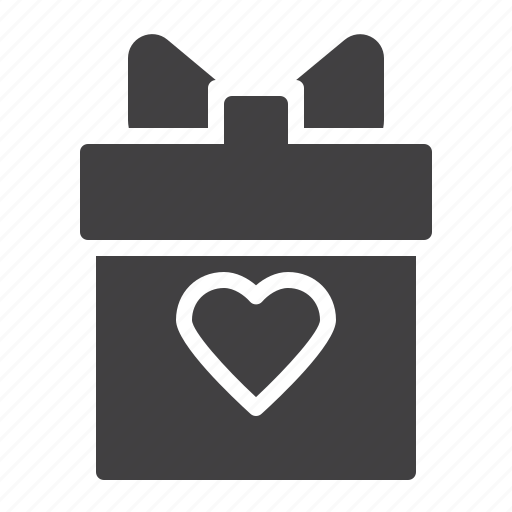 Box, gift, heart, love, present icon - Download on Iconfinder