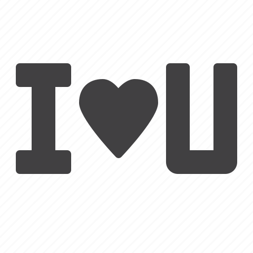 Heartlettering, i, love, you icon - Download on Iconfinder