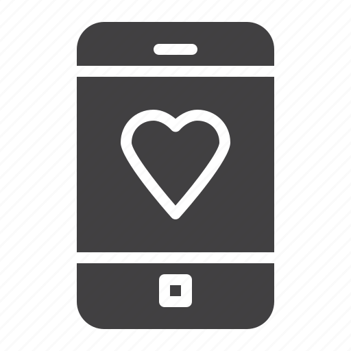 Heart, mobile, phone, smartphone icon - Download on Iconfinder