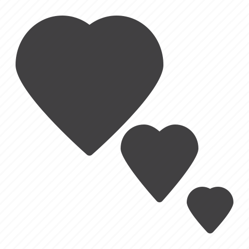 Hearts, love, romantic, three icon - Download on Iconfinder