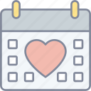 valentines day, 14th feb, heart, calendar