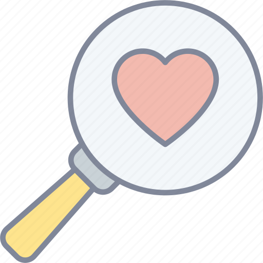 Search, love, magnifier, matchmaking icon - Download on Iconfinder