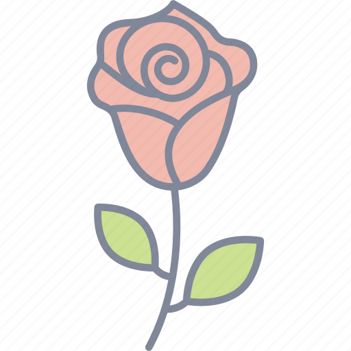 Red, rose, flower, nature icon - Download on Iconfinder