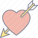 cupid, arrow, heart, love