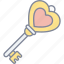 heart, key, love, security 