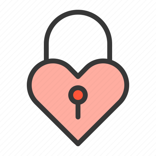Dating, heart, heart lock, lock, love icon - Download on Iconfinder