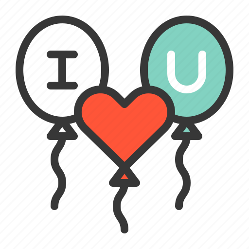 Balloon, dating, i love u, i love you, love, love balloon icon - Download on Iconfinder