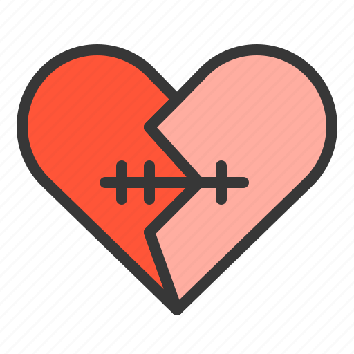 Broken, dating, heart, love, recover icon - Download on Iconfinder