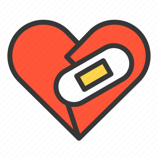 Broken, broken heart, dating, heart, love, recover icon - Download on Iconfinder