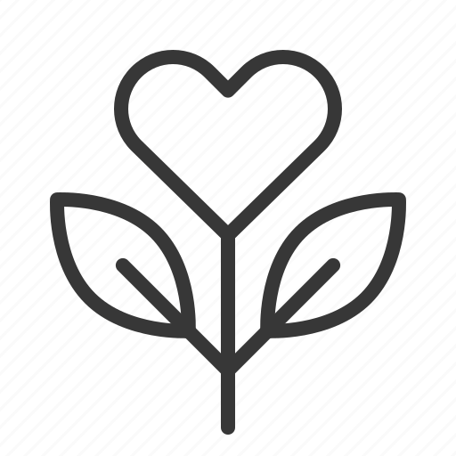 Flower, heart, heart flower, love, valentine icon - Download on Iconfinder