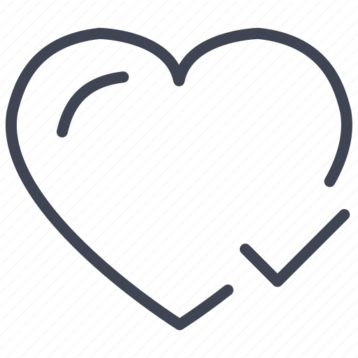 Confirm, heart, love, romantic, valentine, valentines icon - Download on Iconfinder