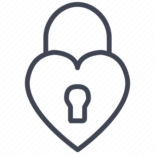 Heart, lock, love, romantic, security, valentine icon - Download on Iconfinder