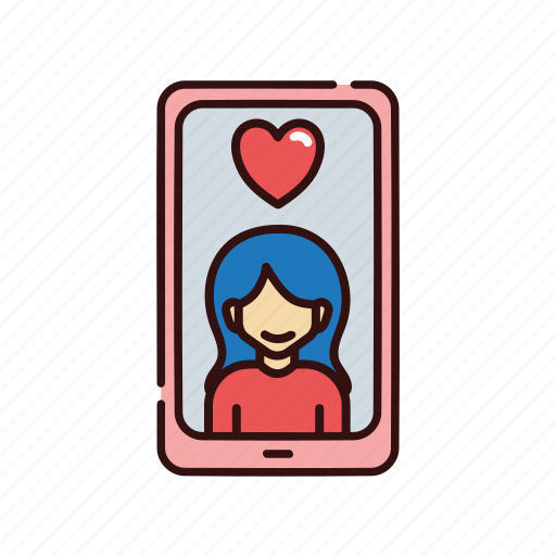Love, profile, smartphone, valentine icon - Download on Iconfinder