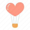 balloon, love, heart, valentine, romance