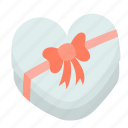 gift, box, present, heart, valentine