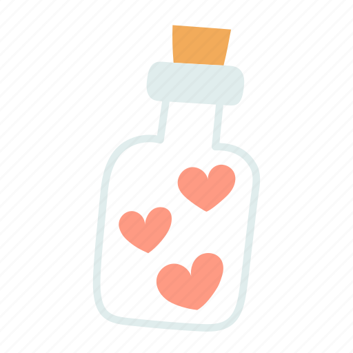 Heart, bottle, love, valentine, romantic icon - Download on Iconfinder