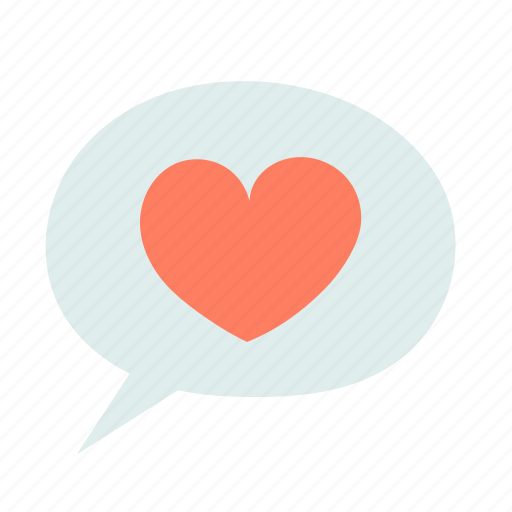 Message, text, heart, love, speech icon - Download on Iconfinder