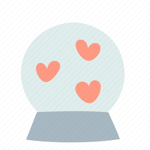 Snow, globe, heart, glass, valentine, gifts icon - Download on Iconfinder
