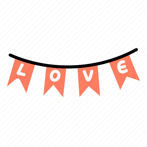 Bunting, flag, festival, party, festive, love icon - Download on Iconfinder