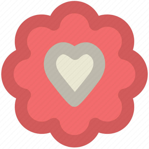 Cookie, dessert, event, food, heart sign, occasion, sweet icon - Download on Iconfinder