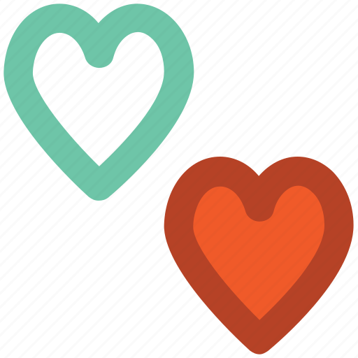 Affection, love, love hearts, lovers, together, two hearts, valentine icon - Download on Iconfinder