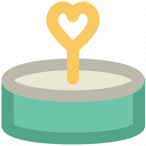 Cake, dessert, food, happiness, heart candle, heart sign, valentine day icon - Download on Iconfinder
