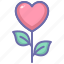 heart, heart flower, heart growing, love, valentine 