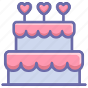 cake, celebrate, heart, love, valentine, wedding cake