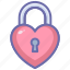 heart, heart lock, lock, love, valentine 