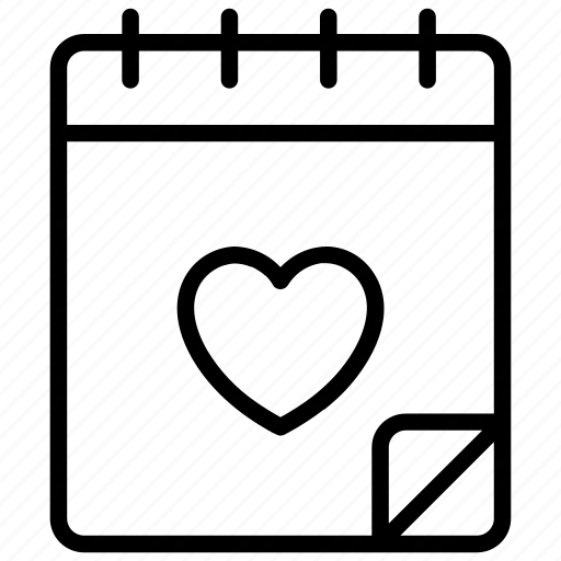 Calendar, heart, love, valentine, valentine day icon - Download on Iconfinder