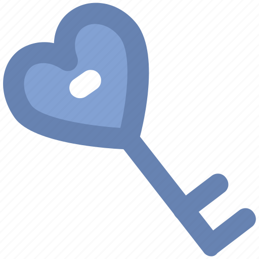Emotion, feelings, heart key, love, love inspirations, love key, romance icon - Download on Iconfinder