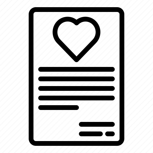 Letter, love, romance, romantic, valentine icon - Download on Iconfinder