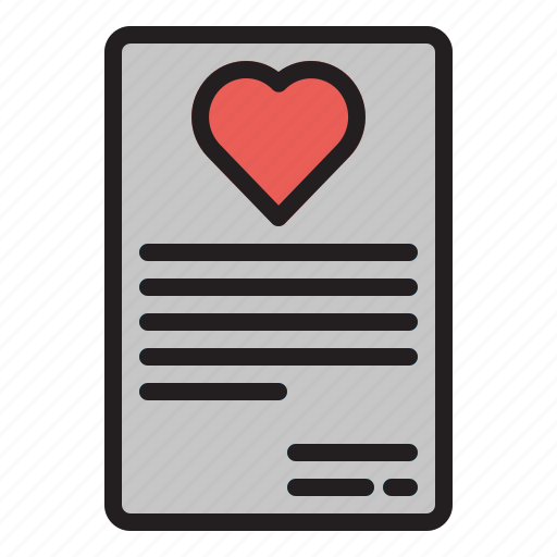 Letter, love, romance, romantic, wedding icon - Download on Iconfinder