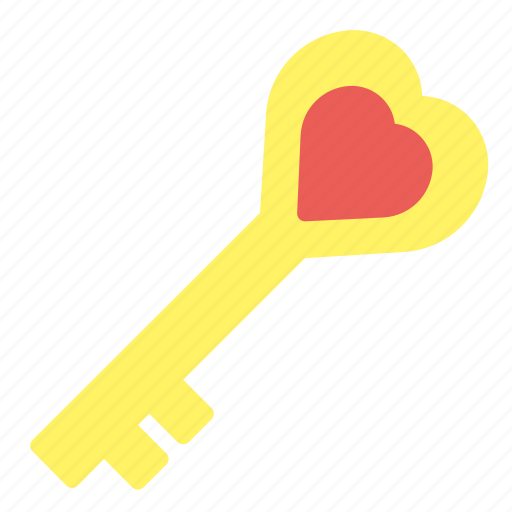 Key, love, romance, romantic, wedding icon - Download on Iconfinder
