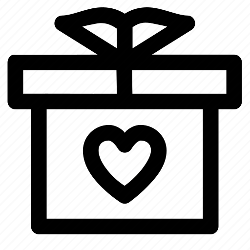 Heart, gift, love, valentine, romantic, giftbox, romance icon - Download on Iconfinder