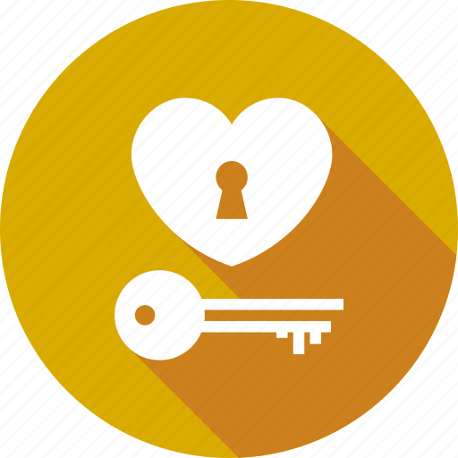 Heart, key, lock, love, valentine, wedding icon - Download on Iconfinder