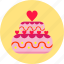 cake, celebration, dessert, hearts, love, sweet, valentines day 