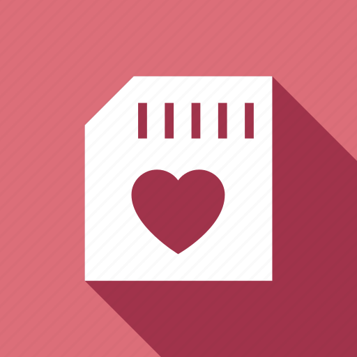 Chip, heart, love, memory, romantic icon - Download on Iconfinder